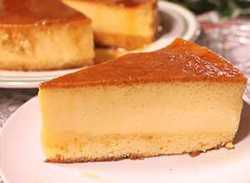 プリンケーキの出来上がり写真