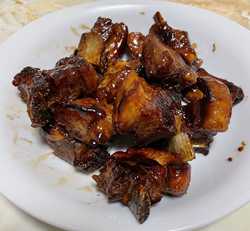 北斗晶の時短スペアリブの出来上がり写真