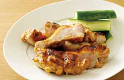 鶏肉の味噌焼きの出来上がり写真